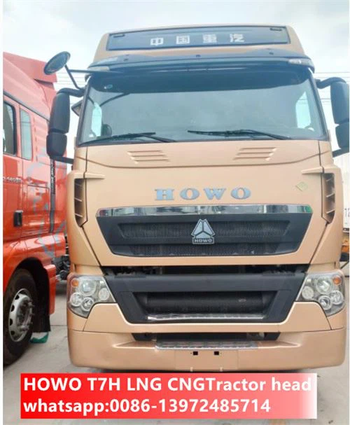 40 Ton HOWO TH7 Doğal Gaz Motor Damperli 610HP Kullanılmış HOWO Traktör