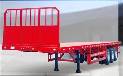 13 Metre 3-dingilli Ağır Düz Yataklı Römorklu Kamyon