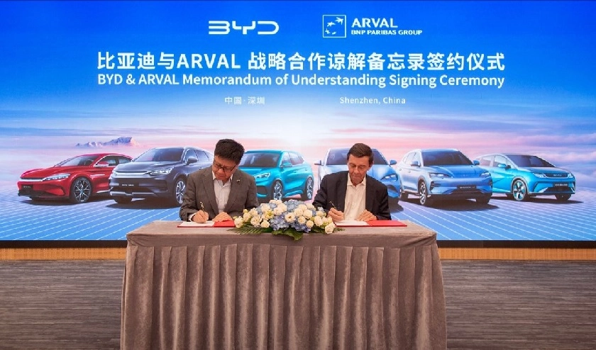 BYD, Arval ile Stratejik İşbirliği Mutabakat Zaptı İmzaladı